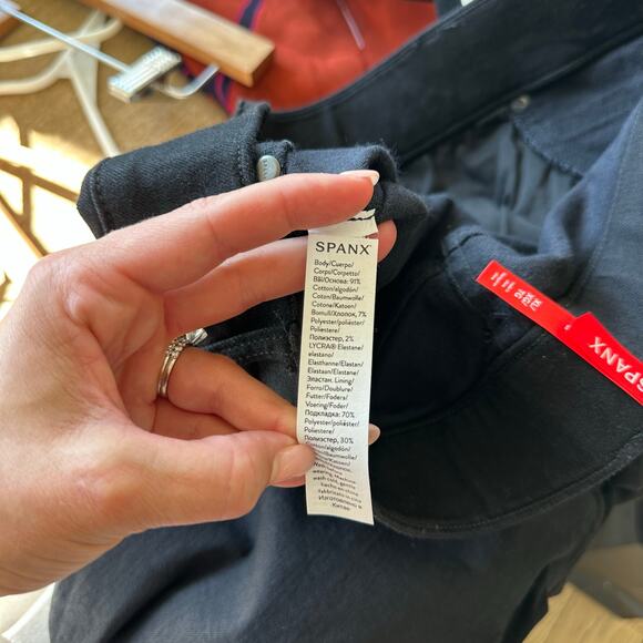 SPANXshape™ Original EveryWear Ankle Skinny Jeans Black XL NWT - Picture 7 of 11